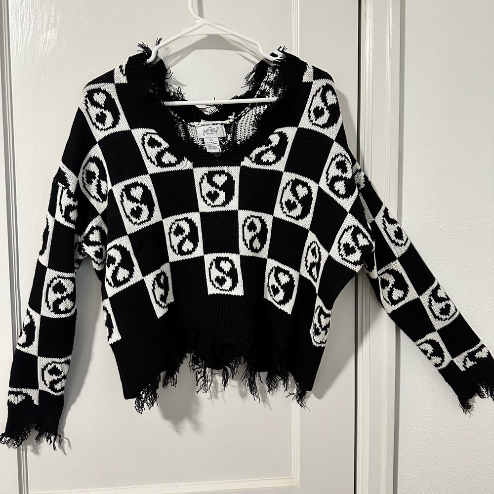 Just Polly Yin & Yang sweater XS